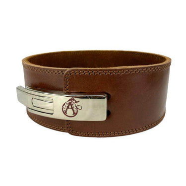 Aesthreadics S 26-32 / BROWN Custom Engraved Brown Lever Weight Belt BuiltAthletics